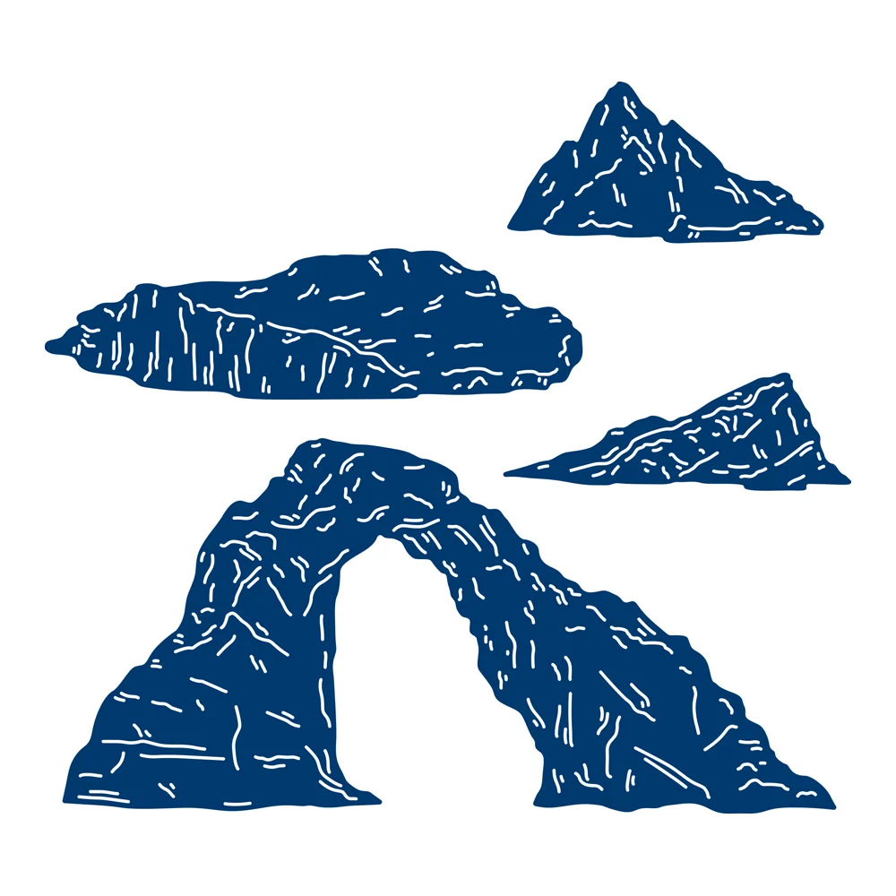 

Icebergs Metal Cutting Die Scrapbook Embossed Paper Card Album Craft Template Cut Die Stencils Template DIY New for 2021 Arrive