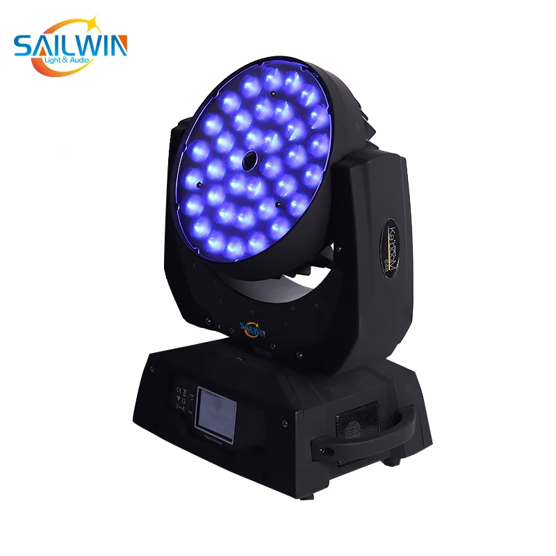 36*18 Вт 6в1 RGAW UV ZOOM СВЕТОДИОДНЫЙ светильник для мытья головы DJ светильник ing для клубного бара события с 2в1 F светильник чехол