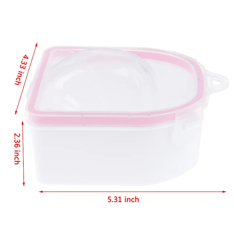 

1PCS Plastic Thicken Nail Polish Remover Bowl Manicure Nail Art Gel Polish Remove Soak Tool Separate Fingers Soak Off Bowl