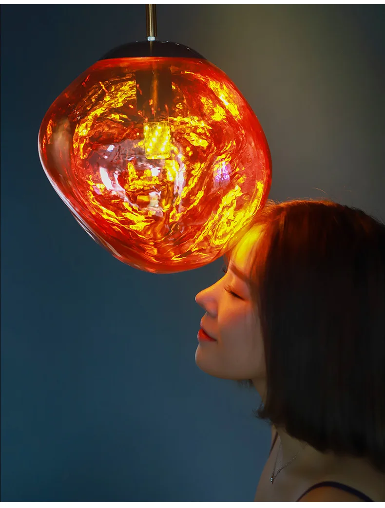 Modern Copper/sliver/gold Glass Ball Lampshade Inside Mirror Pendant Light E27 Bulb Led Indoor Home Living Room Lamp | Лампы и