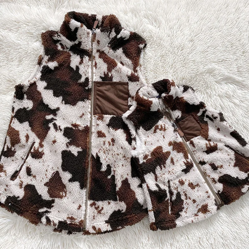 

Новая зимняя семейная одежда, Зимняя Теплая Флисовая одежда с леопардовым принтом для мам и мальчиков, семейная верхняя одежда