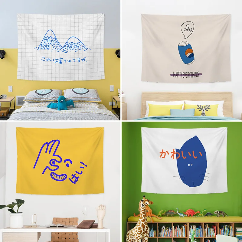Мультфильм простой рисунок гобелен красочные полиэстер полотенце пляжное