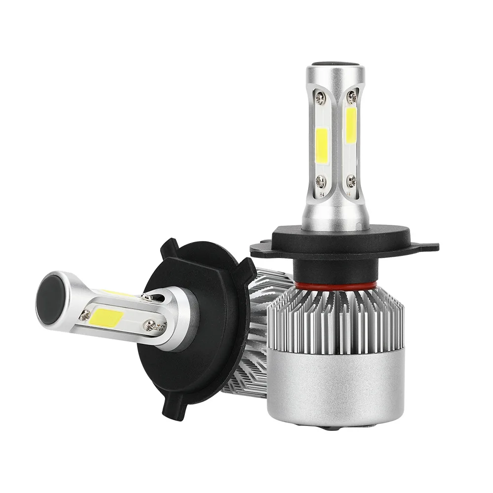 2 шт. Автомобильные светодиодные лампы H4 9003 HB2 72 Вт 6000 лм|Передние LED-фары для авто| |