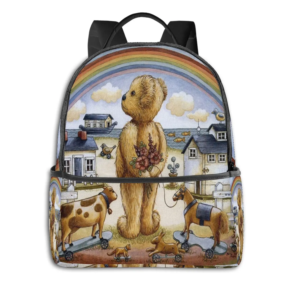 

Teddy Bear Women's backpack Storage Bag Cute Teddy Bear backpack carrier Teen Girl Boy Large Capacity Rucksack