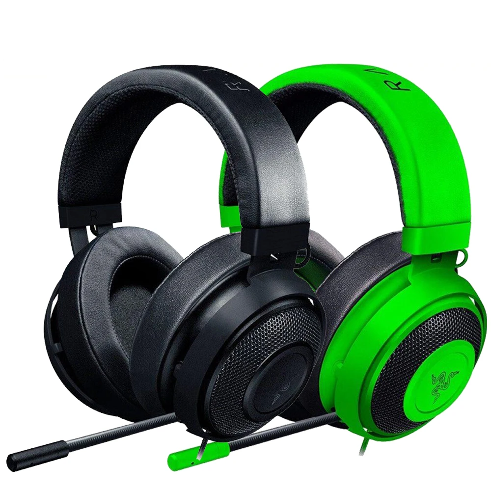 Razer Kraken версия гарнитура аналоговая игровая гарнитура с микрофоном шумоподавление подушечки для наушников для ПК PS4 n-переключатель Xbox игры