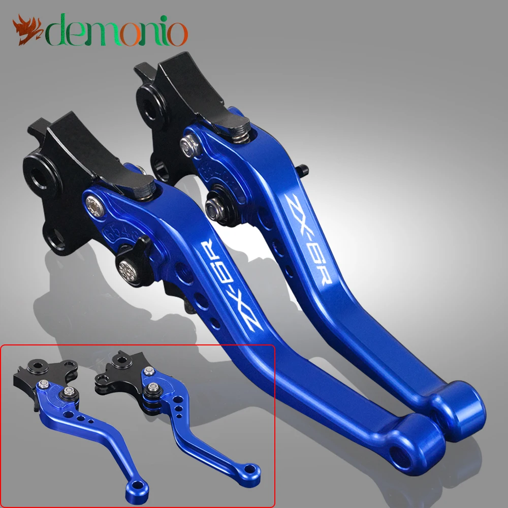 

CNC Adjustable Motorcycle Brake Clutch Levers Logo For Kawasaki ZX6R/636 2007-2018 ZX-6R ZX636 ZX-636 ZX 6R 2017 2016 2015 07-18