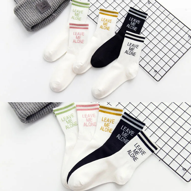 Осенне-зимние Новые товары женские носки в японском студенческом стиле с золотой