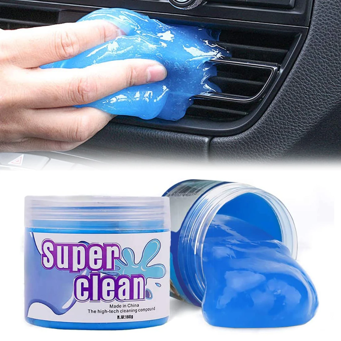 

Car Air Vent Cleaning Gel Slime Interior Detailing Dashboard Laptop Keyboard Putty Dust Removal Tool Corner Gap Cleaner Mud