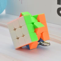 mini frosted magic cube keychain moyu mofangjiaoshi 3 5cm magic cube keychain 3x3x3 professional educational toys puzzle