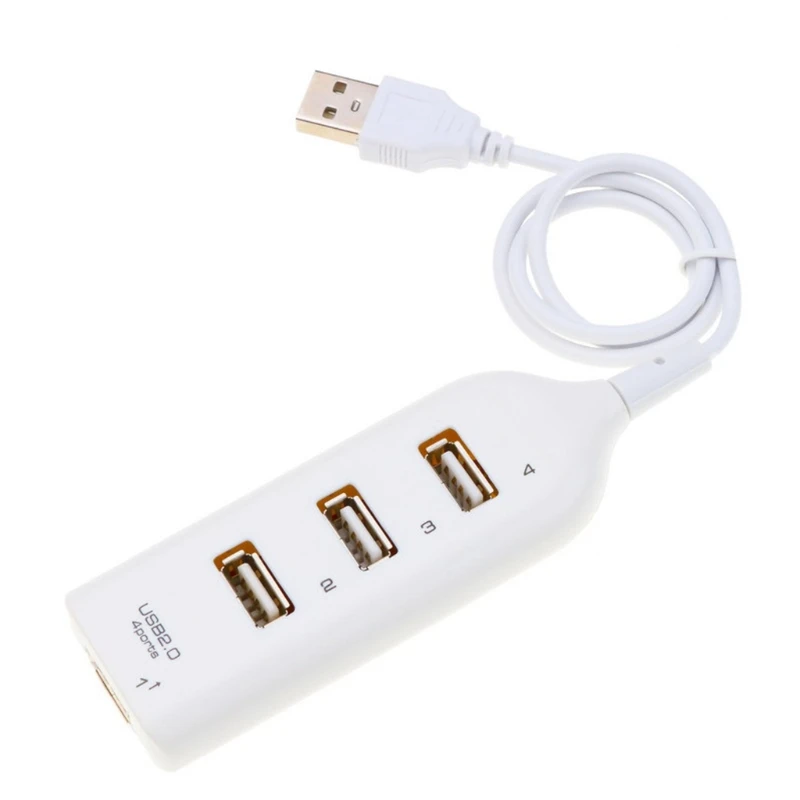 

2022 New High-speed Transmission USB 2.0 Splitter,4 Port USB 2.0 Hub Power Adapter and One Port for Laptop PC Notebook Receiver