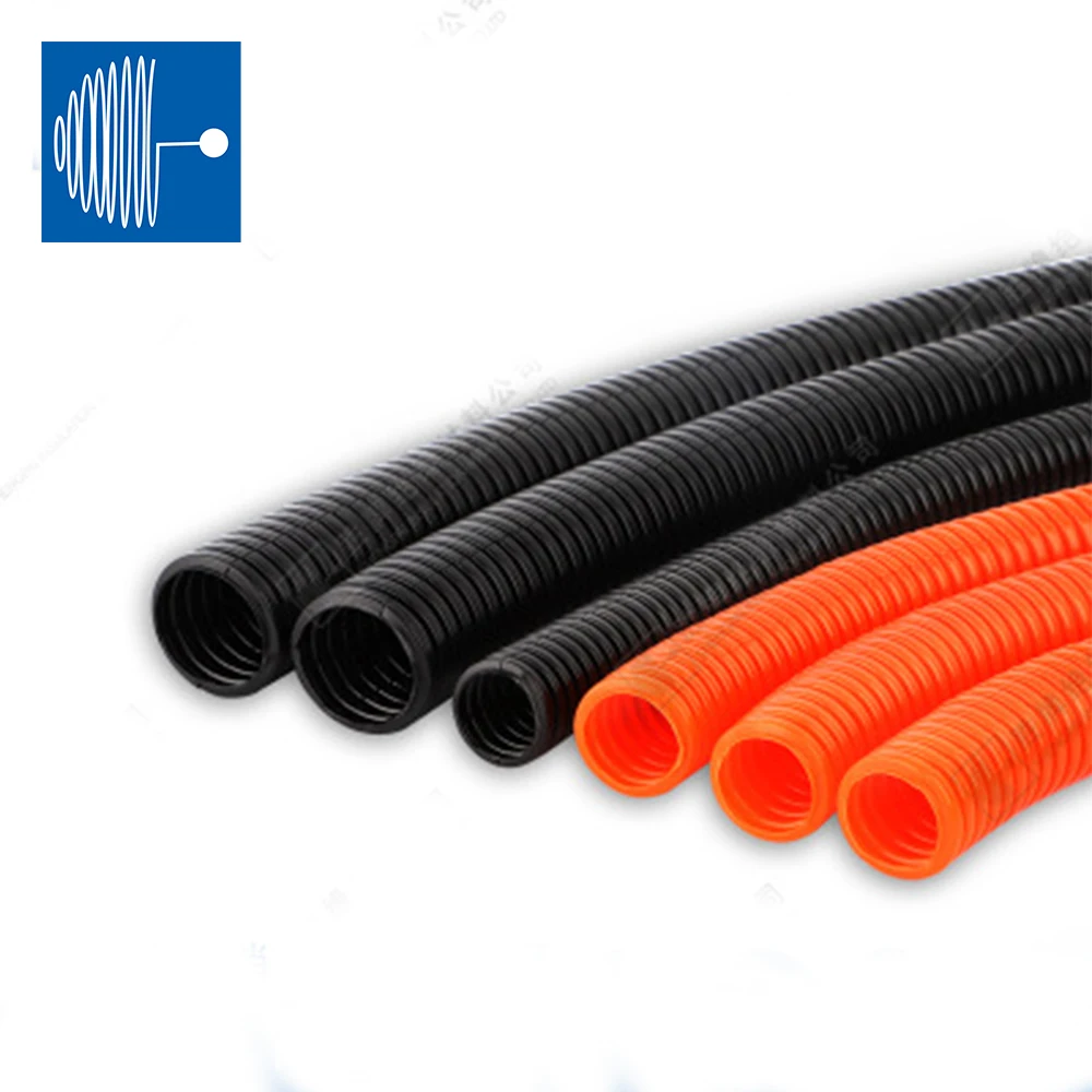 Триумфный кабель прямой пластиковый огнестойкий гофрированный шланг черный