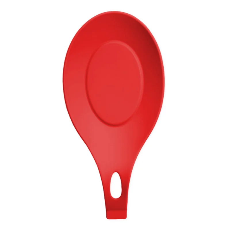 

1pc Silicone Spoon Mat High Temperature Resistant Soup Spoon Holder Silicone Forms Kitchen Utensils Form for Cooking Gadgets.75z