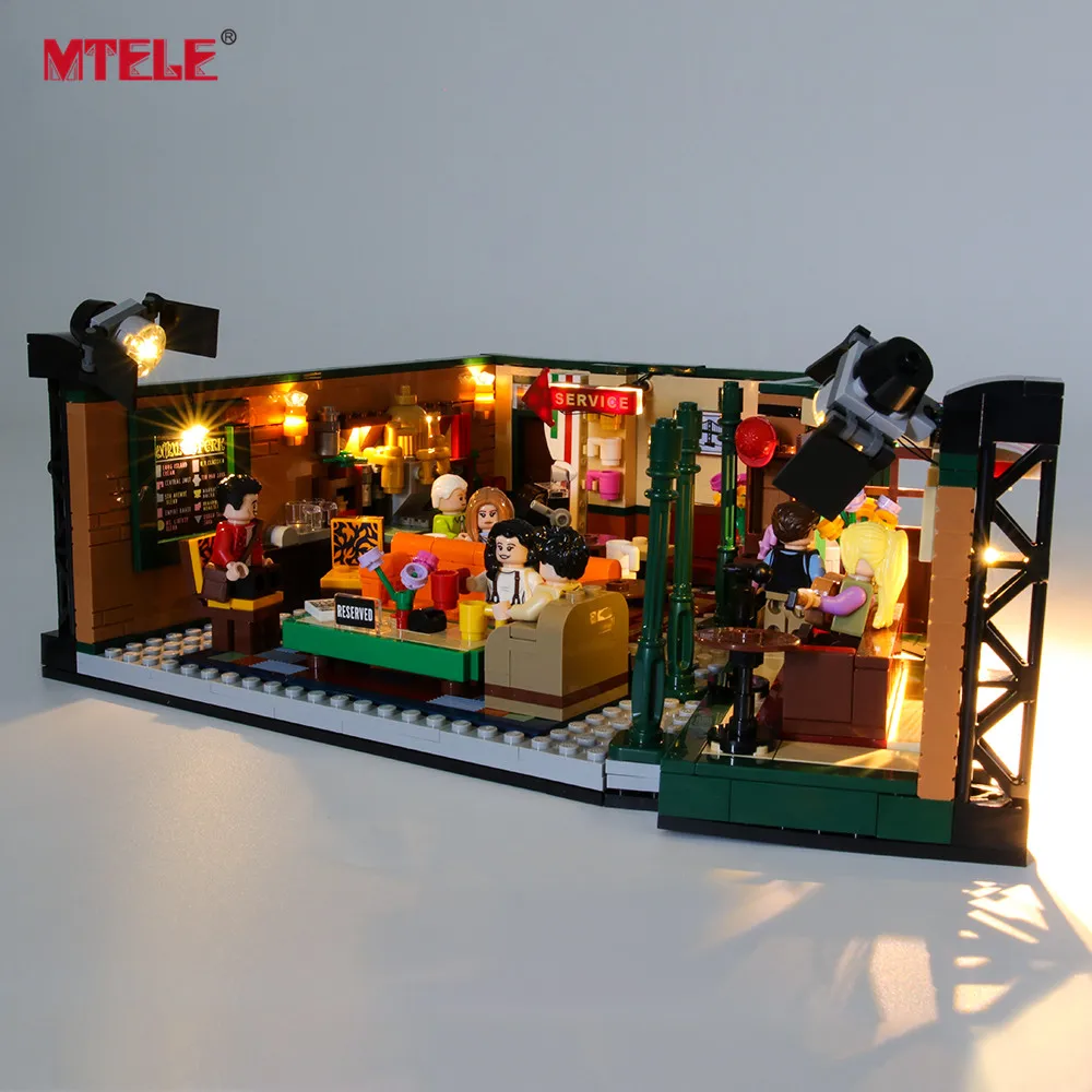 Kit de luz LED MTELE para Central Perk serie Ideas 21319 (no incluye el modelo)-2