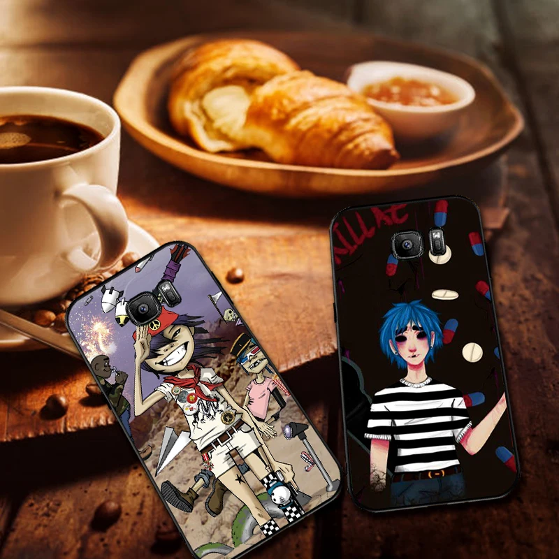 Gorillaz Группа мягкий силиконовый чехол для телефона Samsung Galaxy S6 S8 край S7 S9 плюс S10 S10E