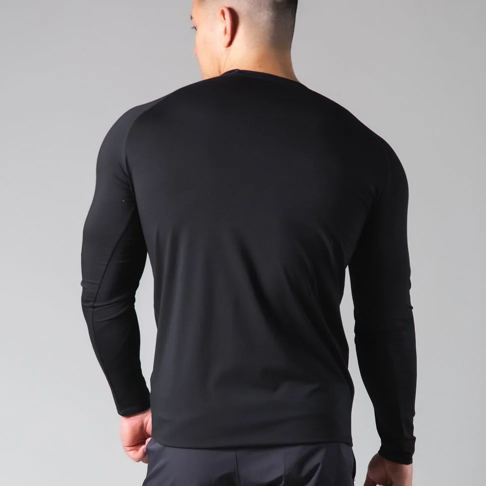2021 фитнес тонкий бодибилдинг с длинным рукавом мужские компрессионные футболки