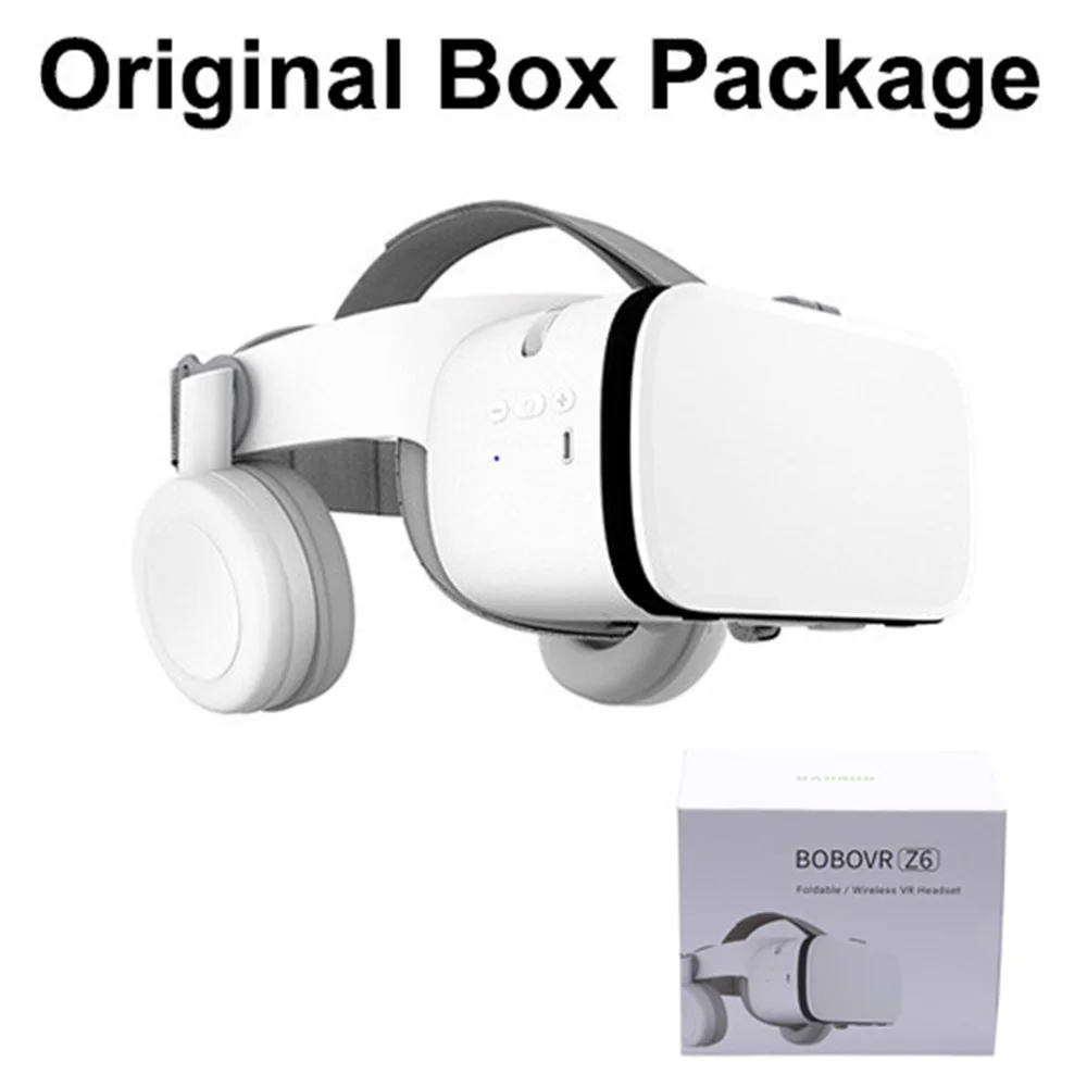 Z6 Z6 VR 3D очки Беспроводные Bluetooth очки виртуальной реальности BOBOVR гарнитура портативные мини складные наушники широкий просмотр - Цвет: Z6