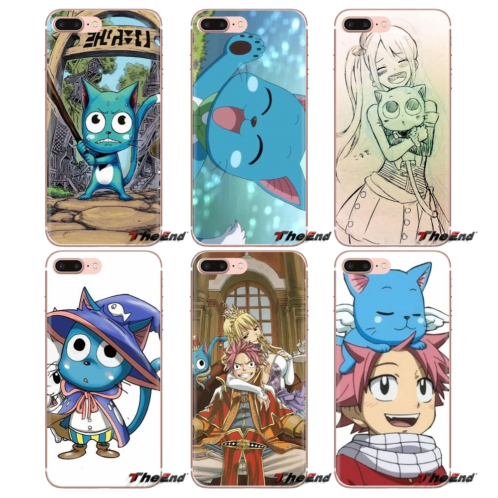 Happy Natsu flying cat Fairy Tail Art Phone Covers For LG Spirit Motorola Moto X4 E4 E5 G5 G5S G6 Z Z2 Z3 G2 G3 C Play Plus Mini |