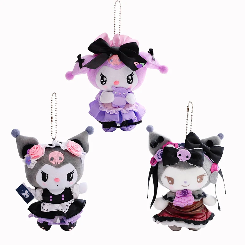 

13Cm Cartoon Kawaii Kuromi Plush Toys Stuffed Dolls Pendant Birthday Christmas for Boys Girls Gifts Animals Cute Plushie Dolls