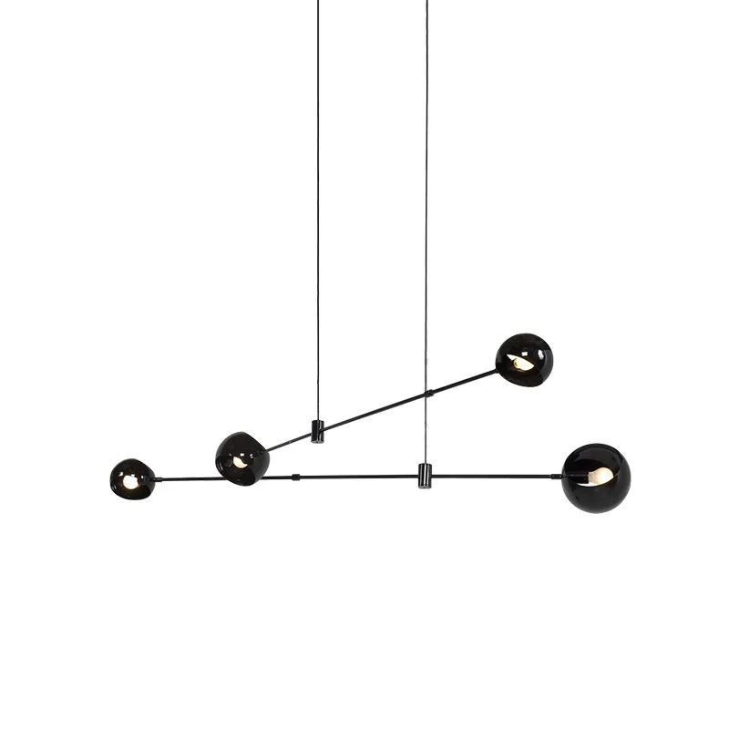 Винтажная люстра-Лофт в стиле индастриал подвесной светильник черного и