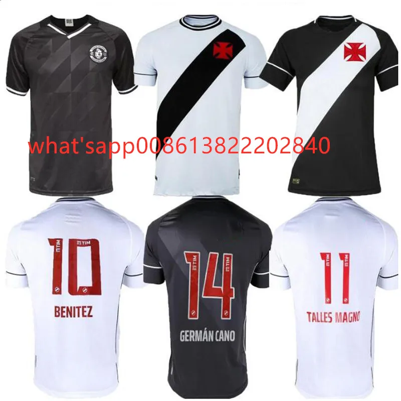 

21 22 Vasco da Gama Soccer Jerseys MAXI RIOS PAULINHO FABIANO Camiseta de futbol Camisa 2021 2022 Black White Football Shirt