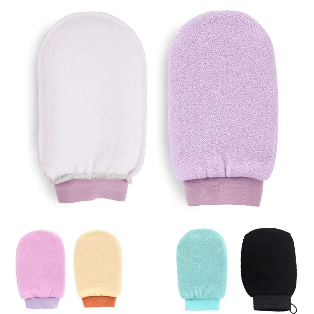 Отшелушивающая перчатка для тела, женское полотенце для чистки, двухстороннее спа-полотенце для чистки тела, для удаления омертвевшей кожи