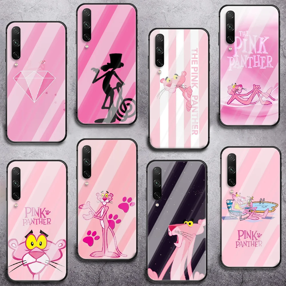 

Pink Panther Phone Tempered Glass Case Cover For huawei honor 7 8 9 10 20 A X S lite i pro Back Shell Phone