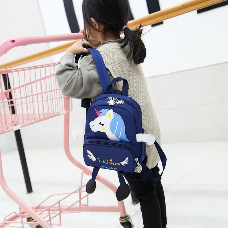 Детский школьный ранец с мультипликационным рисунком, милый рюкзак в виде единорога для детского сада, маленький школьный портфель с защит... от AliExpress WW