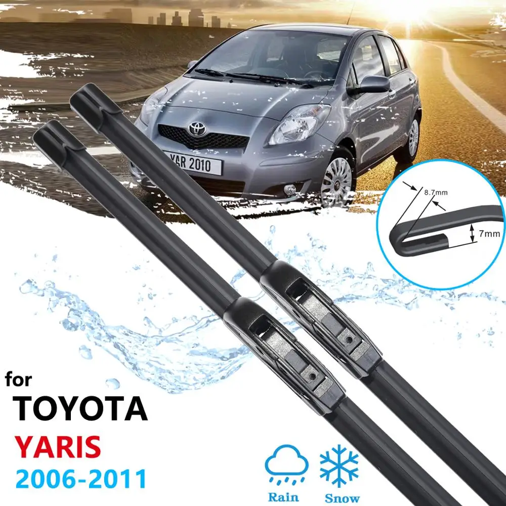 Автомобильная щетка стеклоочистителя для Toyota Yaris Vitz XP90 2006 ~ 2011 MK2 стеклоочистители