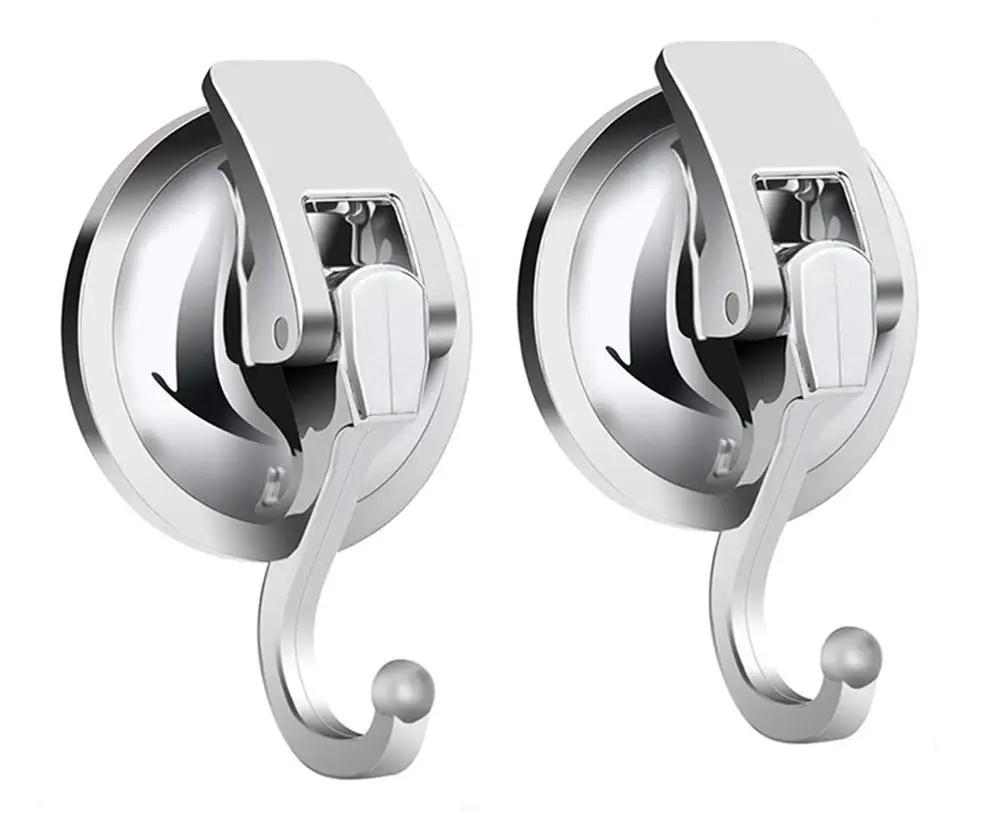 

Heavy Duty Vacuum Suction Cup Hooks Specialized for Kitchen&Bathroom&Restroom Organization Pack of 1 2 4