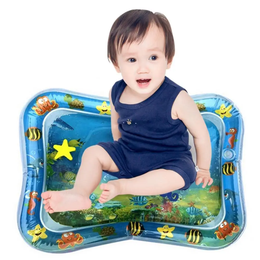 

Детский водяной игровой коврик, надувной утолщенный ПВХ игровой коврик для младенцев на животик, игровой центр для малышей, водный коврик д...