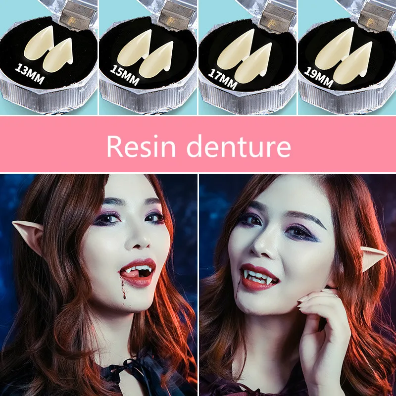 Оптовая продажа комплектов из 2 предметов Зубы вампира зомби привидение-дьявол