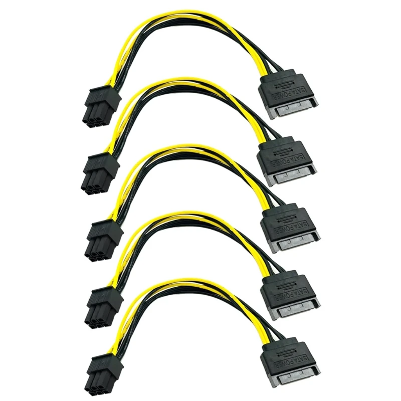 

5 шт., кабель питания для графической карты, 20 см