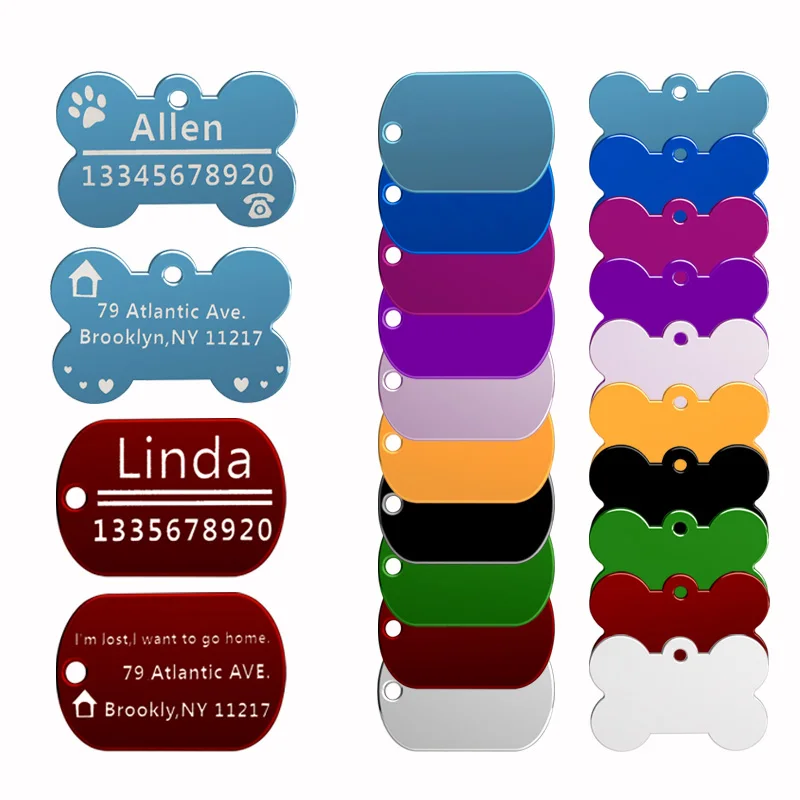 100 шт. 10 цветов гравировка на заказ Строительная бирка Военная кость аксессуары