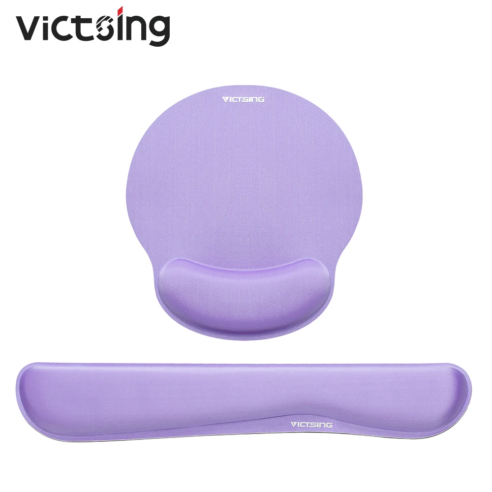 VicTsing PC237 Ergonomic Mouse Pad Keyboard Wrist Rest and Mouse Pad with Wrist Support Comfortable Memory Foam Keyboard Pad Set