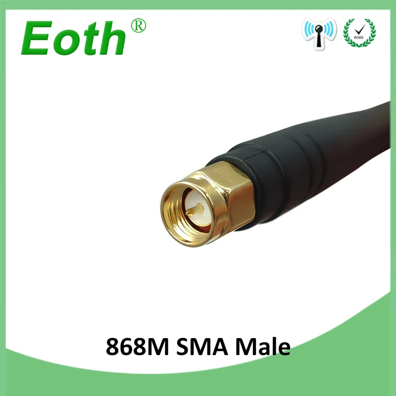 EOTH 20pcs 868mhz antenna 3dbi sma male 915mhz lora antene pbx iot module lorawan signal receiver antena high gain