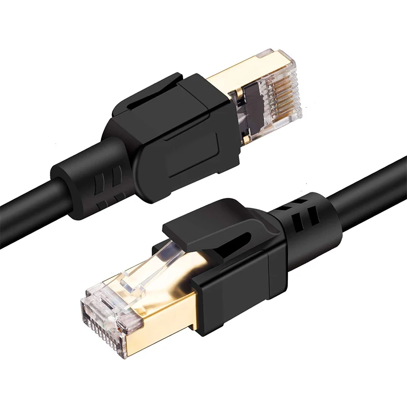 Cat8 Ethernet кабель 20 футов высокоскоростной 26AWG LAN Сетевой 40 Гбит/с 2000 МГц RJ45 разъем