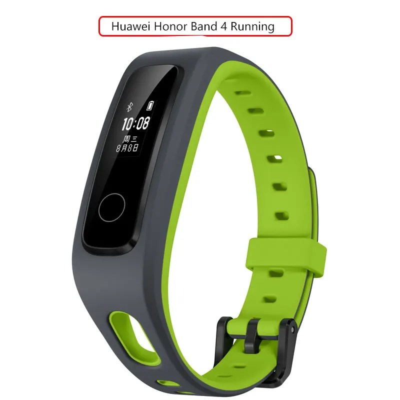 Браслет HONOR Band 4, умный фитнес-браслет, трекер, спортивный браслет, трекер активности в реальном времени, смарт-носимые устройства - Цвет: Running 4 Green