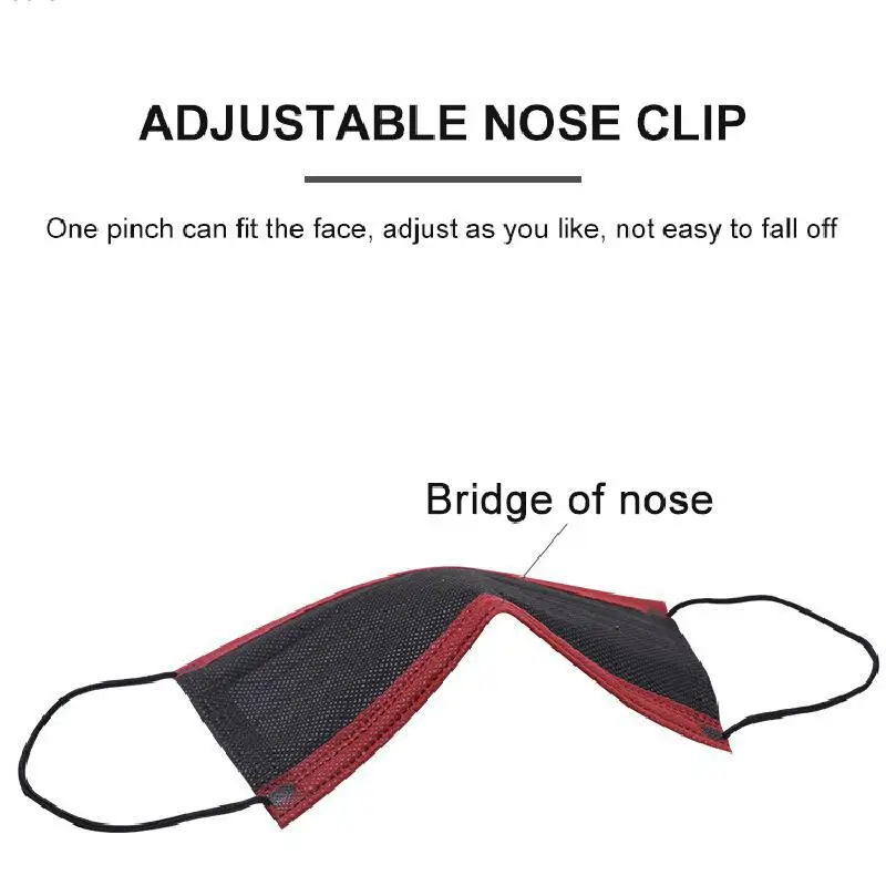 Маска одноразовая трехслойная из нетканого материала с расплавленной тканью