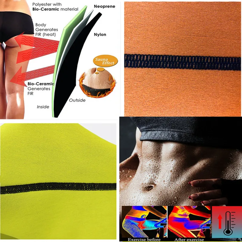 Корректирующее белье для женщин утягивающее талии штаны похудения сауны