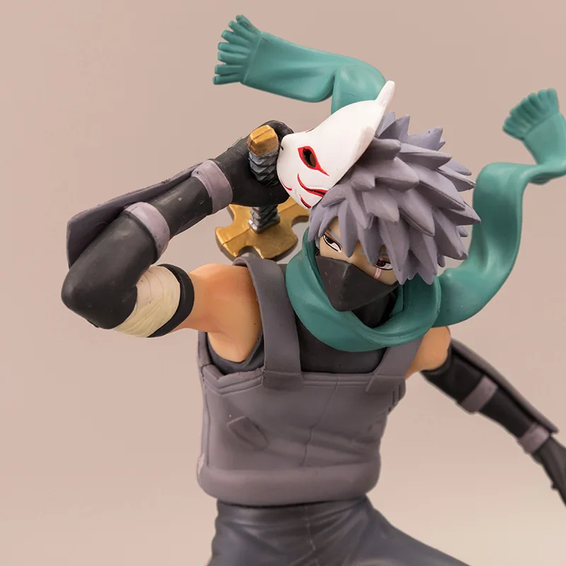 

29cm Japanese Anime Naruto Shippuden Anbu Kakashi Ninja Dark Hatake Kakashi PVC Action Figure Figurine Statue Model Toy Gift