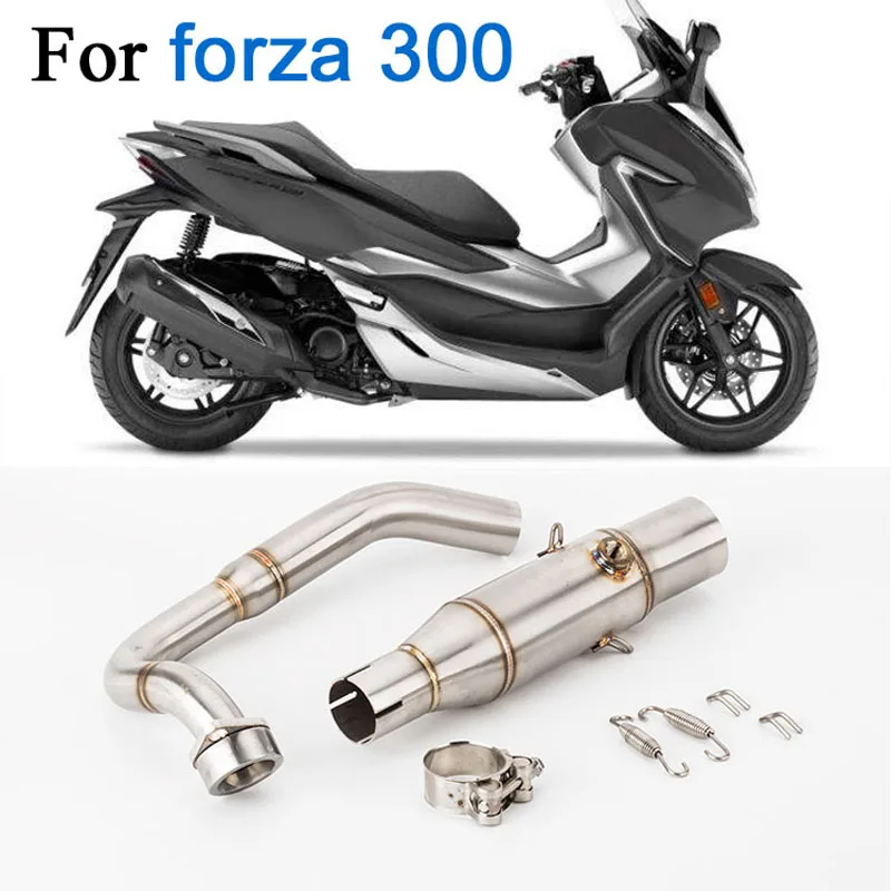 

Глушитель для мотоцикла, скутера, ДЛЯ Forza 300, Модифицированная Передняя секция, полная Соединительная труба, выхлопная труба