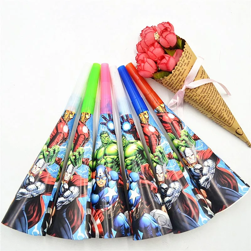 People kids birthday party The Avengers decoration sets paper garland plates cups napkins candles popcorn baby shower supplies | Дом и сад