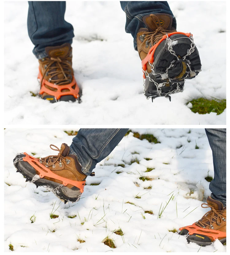 Противоскользящие скобы с 8 зубьями для альпинизма пешего туризма