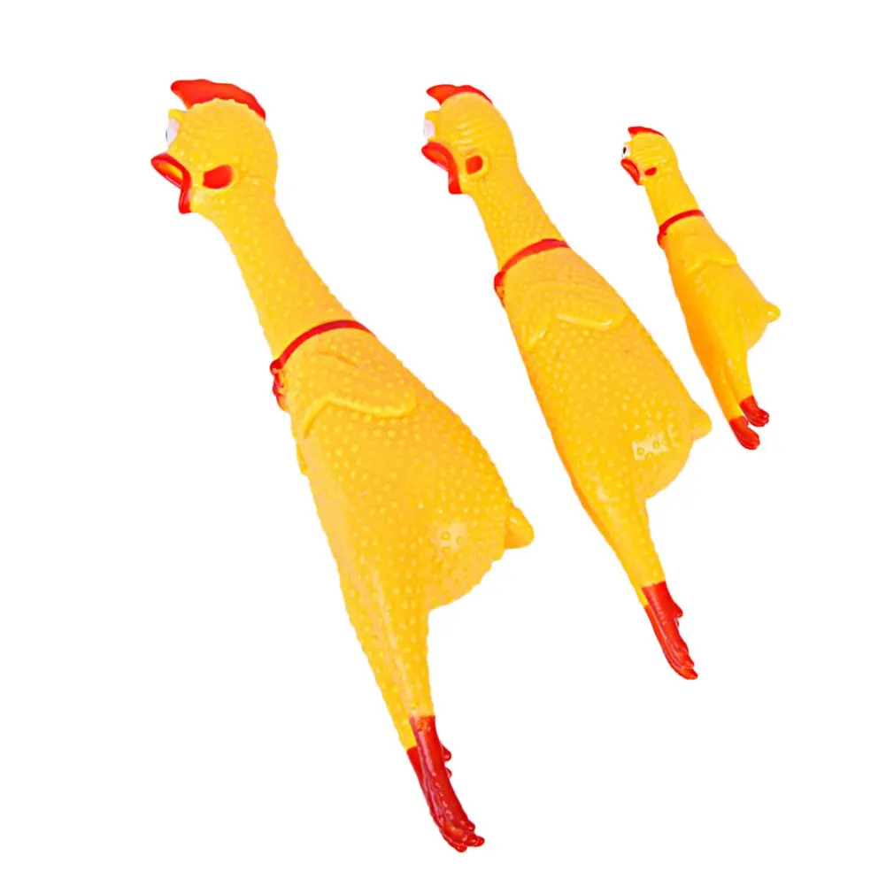 

Funny Design Non-Toxic Screaming Rubber Chicken Squeeze Toys Sound Toy Children Adult Stree Relief Shrilling Chicken Toys Hot!