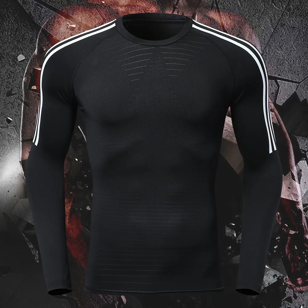 

Quick-Drying T Shirt Training Men Long Sleeve Compression Men T-Shirts Gym Running Fitness Sports Muscle Shirts Men Workout