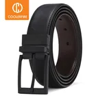 Men Belt Business Dress Belts for Men  Genuine Leather Belt Reversible Buckle Brown and Black Fashion Work Casual HQ111