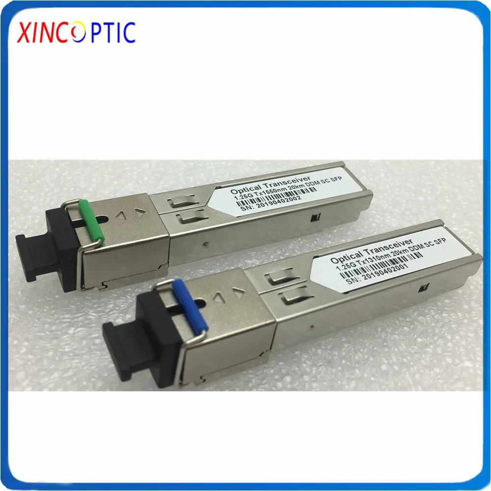1 25G 1310/1 25 нм 20 км BIDI WDM LC/SC SFP модуль приемопередатчика волоконно-оптический