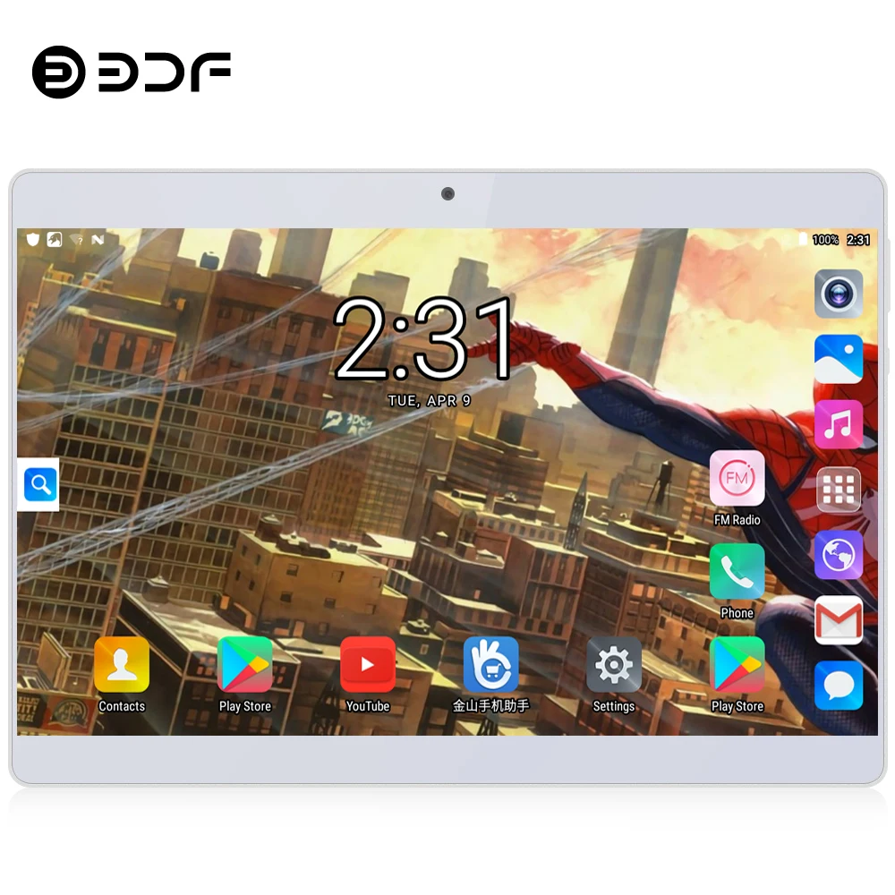 BDF планшет 10 дюймов 4G телефон планшетный ПК Android 8,1 Восьмиядерный 1280*800 ips планшеты Bluetooth WiFi 4 Гб+ 64 ГБ Android планшет 7 8 9 10
