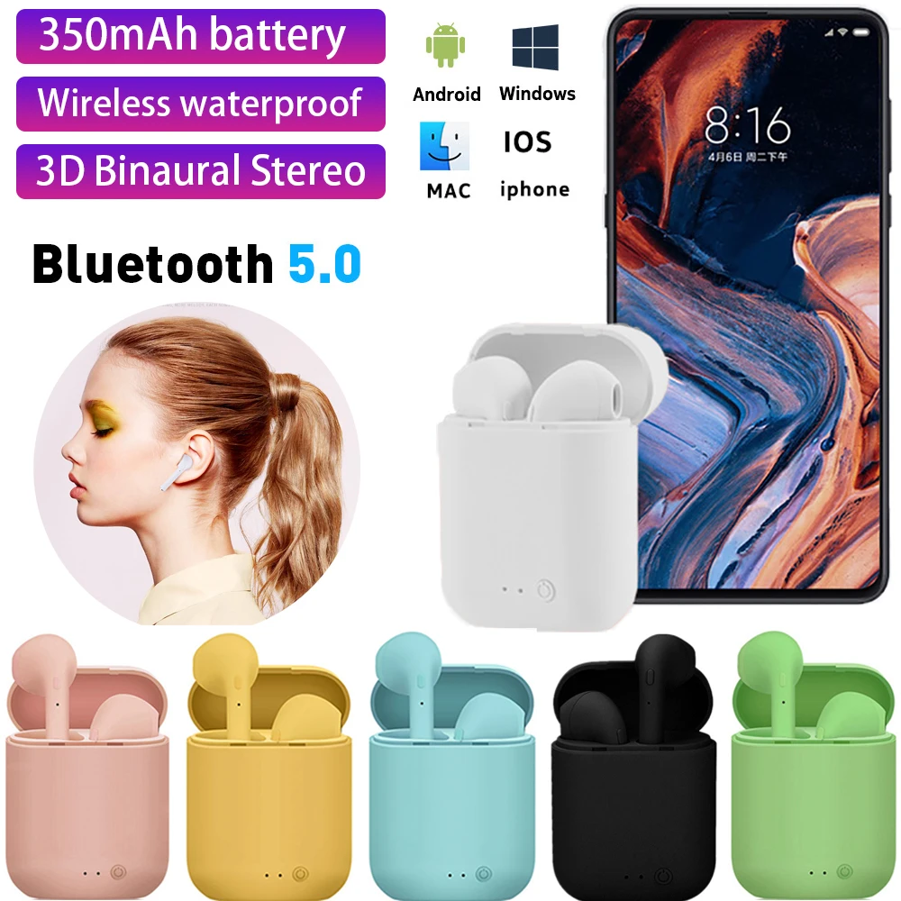 Беспроводные наушники Mini 2 TWS Bluetooth 5 0 спортивные гарнитура с микрофоном для iPhone