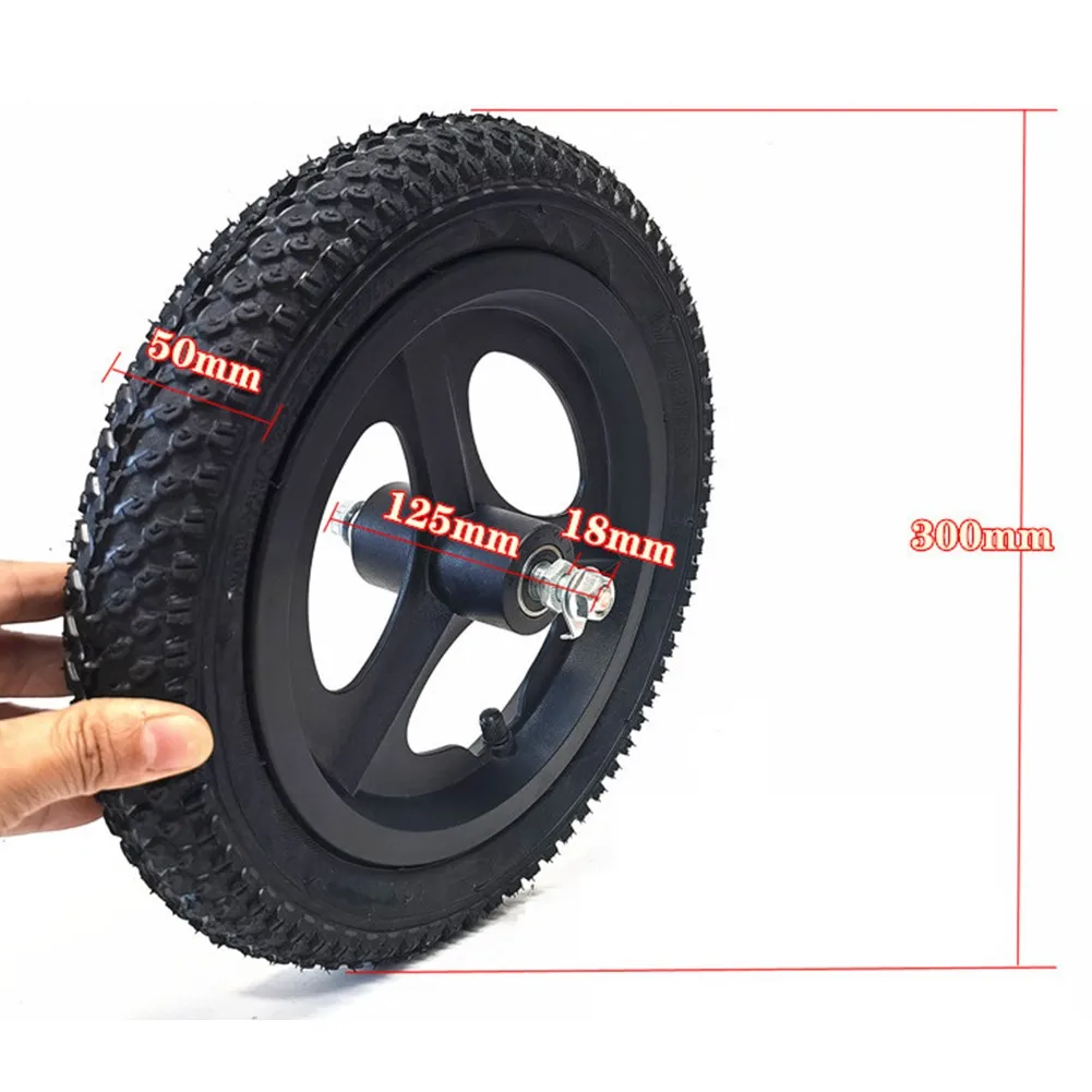 

1 Pcs High Quality 12 Inch 12x2.125 Solid Tire Baby Walker Skateboard Step Pneumatic Tires Whole Wheel